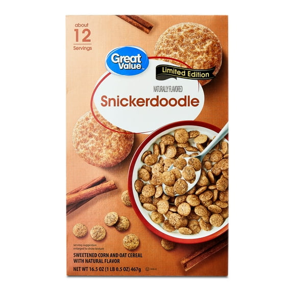 Great Value Snickerdoodle Breakfast Cereal, 16.5 oz