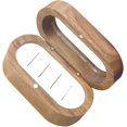 thumbnail image 4 of Delicate Black Walnut Jewelry Rings Box with 4 Slots Portable Jewelry Container, 4 of 8