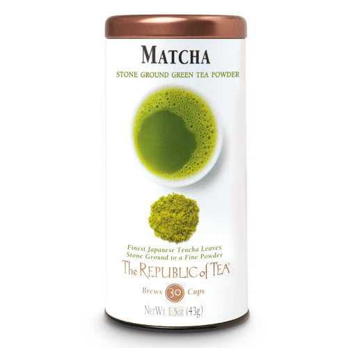 The Republic of Tea Organic Matcha Stone Ground Green Tea Powder (Pack of 8)