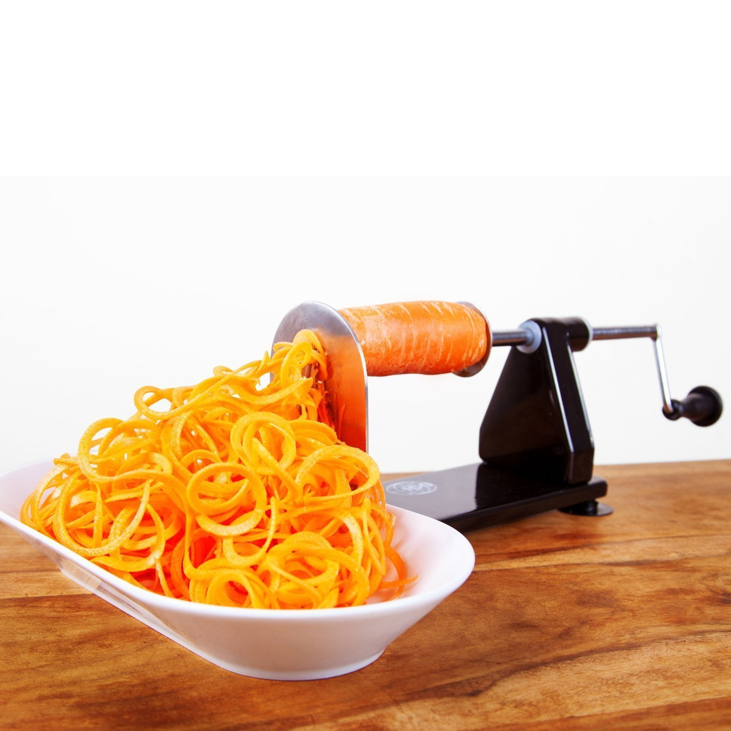 ICO 4Blade Spiralizer Vegetable Slicer and Curly Fries Maker with 3