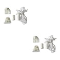 thumbnail image 3 of maskred Accessoires pour Volets Rideaux Store de Fenêtre Résistant à l'Usure Imperméable Quincaillerie Décorative Fournitures d'Intérieur Support Blanc 25mm 2Ensemble, 3 of 6