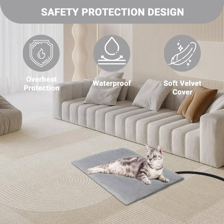 Zalalova Electric Heated Pet Pad, 24x18 Inch, 9 Levels photo 6