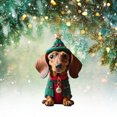 thumbnail image 5 of DQrwqpou Adorno Navideño para Perro Dibujos Animados Acrílico para Perro Suministros para Fiesta en Casa (12), 5 of 5