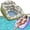 Green, variant on Inflatable Pool Float Hammock, 3-in-1 Lounge Sofa & Heavy Duty Floating Chair with Cup Holder for Pool Beach Lake Summer Vacation