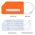 thumbnail image 2 of Etiquetas de Silicona para Equipaje, Bolso de Equipaje, Etiquetas para Maleta de Viaje con Tarjeta de Presentación, Equipaje de Descubrimiento Rápido, 2 of 7
