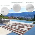 thumbnail image 3 of Red Boho Outdoor Rug 6x9 Ft - Reversible Patio Rug Outdoor Camping Rugs, Southwestern Ethnic Aztec Retro Geometric Washable Indoor Outdoor Area Rugs, Non-Slip Outdoor Carpet Runner for Deck/Porch, 3 of 8