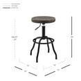 thumbnail image 6 of Pemberly Row 30" Metal Backless Swivel Bar Stool in Coffee/Brown, 6 of 6