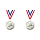 thumbnail image 1 of Medalla 5cm Bádminton Oro/Plata/Bronce para Actividades Fiesta (Plata), 1 of 4