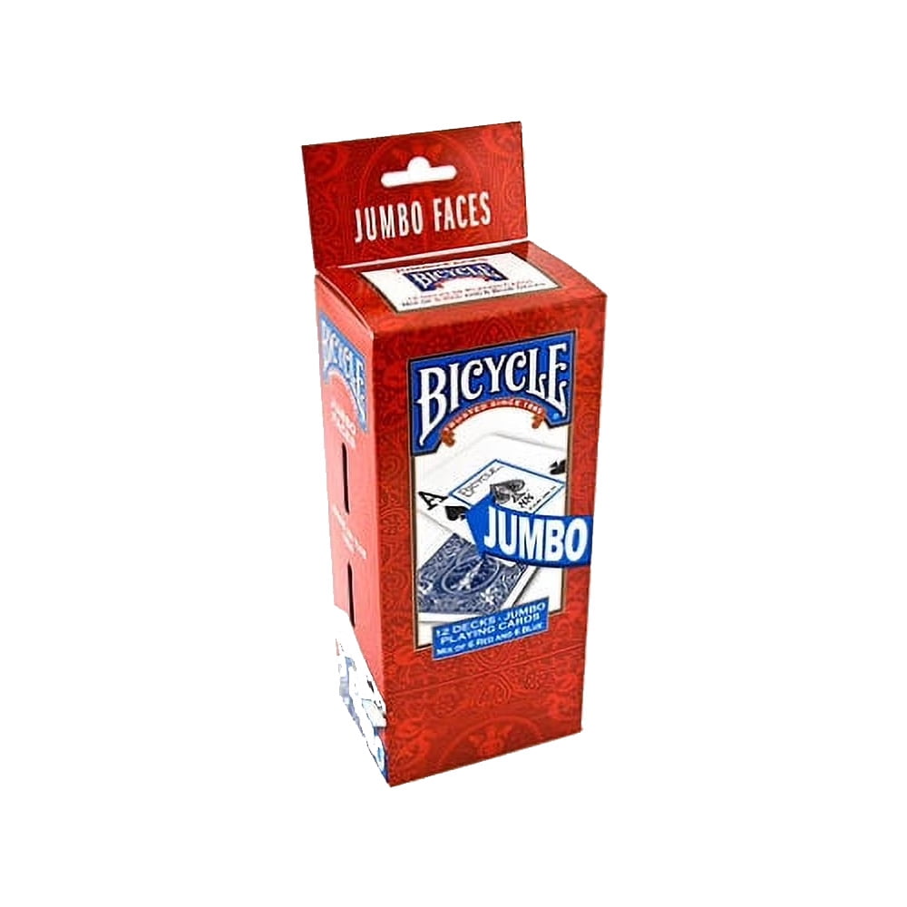 Bicycle Jumbo Faces Playing Cards - 12 pks.