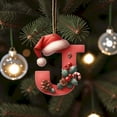 thumbnail image 4 of Clearance! 26 Christmas Letter Decorations A To Z (without H And V) Hanging Christmas Tree Pendant Alphabet Letters Named Alphabet Decorations Christmas Tree Decorations, 4 of 6