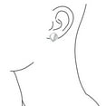 thumbnail image 3 of Bling Jewelry Womens Modern Oval Concave Clip On Earrings .925 Sterling Silver Non Pierced Ears, 3 of 4