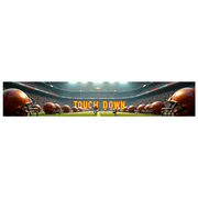 Vintage Style Football Themed Banner with Touch Down Text, Ideal for Football Parties, Sports Events, Fan Gatherings, Photo Backdrops, and Home Decorations