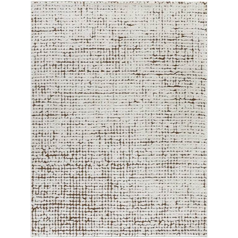 Cascade Contemporary Runner Rug - Ivory, Medium Brown - 2'7