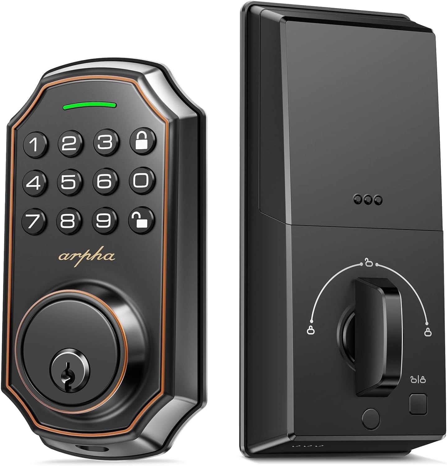 ARPHA Zinc Alloy Keyless Entry, Auto Lock Keypad Deadbolt