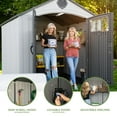 thumbnail image 5 of Lifetime Classic Polyethylene Outdoor Storage Shed, 8' x 8'x 10', Gray (60469), 5 of 15