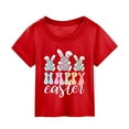 thumbnail image 2 of Shirts for Girls 10-12 Cartoon Print Round Neck Short Sleeve Tee for Toddler Comfortable Kids Summer Clothing Red,7-8 Years, 2 of 4