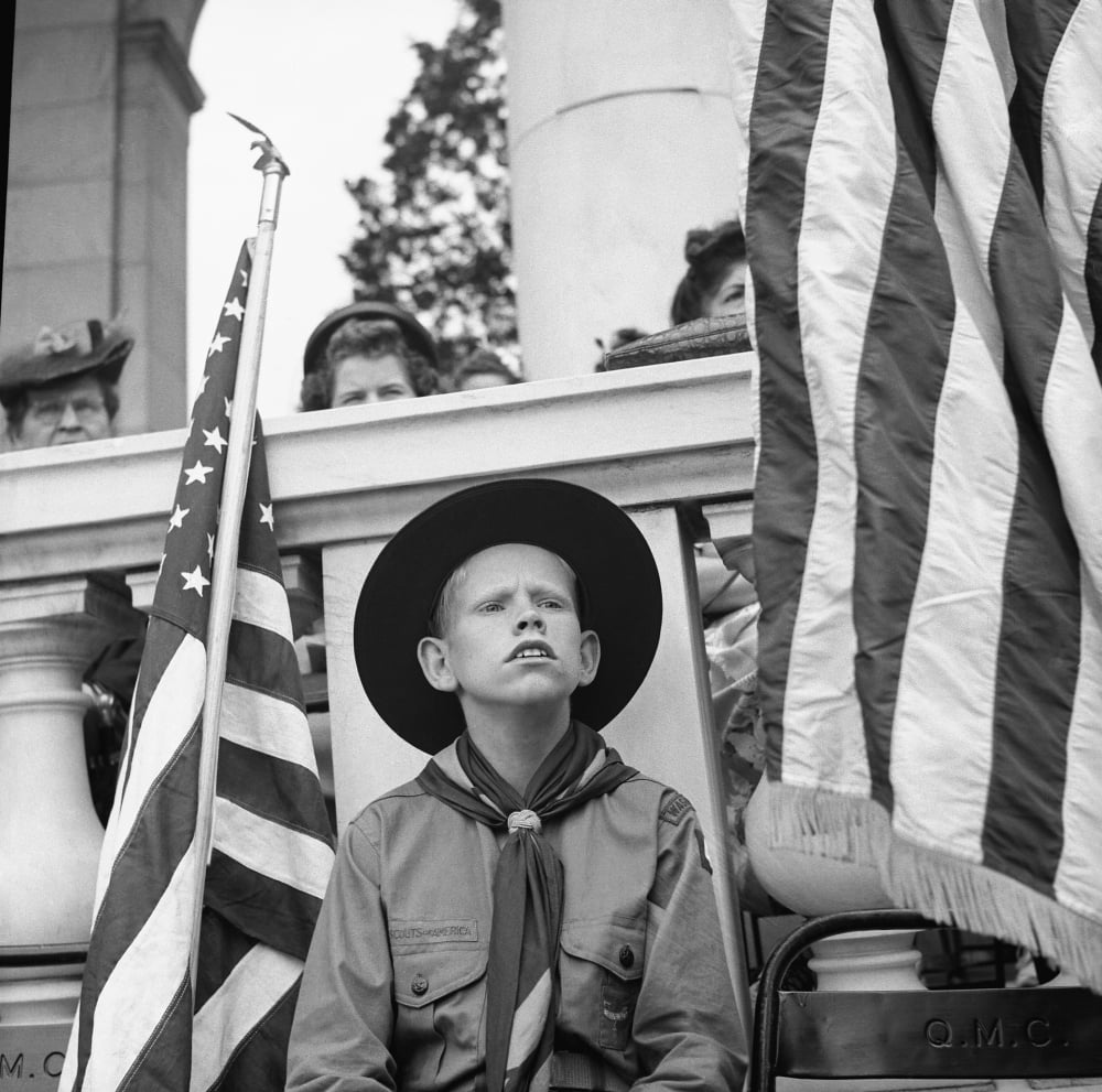 Boy Scout 1943 Na Boy Scout At A Memorial Day Ceremony At ...