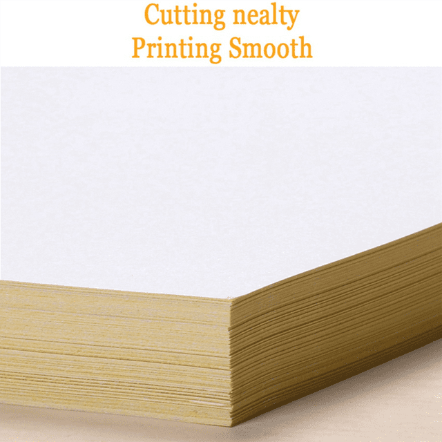 150 Sheets A4 White Self Adhesive Waterproof Sticker Label Glossy Surface Paper for Inkjet Printer Copier