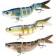 thumbnail image 1 of Señuelos articulados, 3 piezas 13,5 cm Señuelos Predator, Señuelos artificiales articulados realistas con anzuelo Señuelos de natación, Señuelos para trucha 3D, 1 of 3