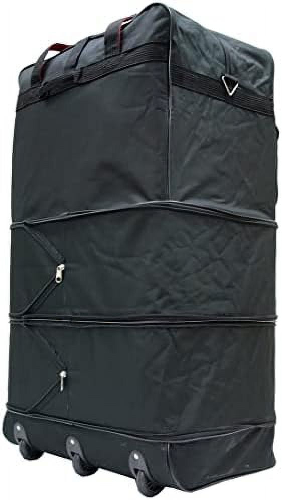 36" Rolling Wheeled Duffle Bag Spinner Suitcases Luggage Expandable