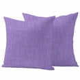 thumbnail image 2 of Pack of 2 Outdoor Pillow Covers 26x26 Inch Waterproof Lavender Burlap Texture Throw Pillow Covers,Decorative Couch Pillow Shams Protectors Farmhouse Vintage Lavender Patio Pillowcases Cushion Covers, 2 of 8