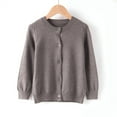 thumbnail image 3 of LIJCC Girls Classic Knit Cardigan Sweaters Crew Neck Button-Down Solid Color Cotton Knit Sweater School Uniforms Cotton Cardigan Button Front Outerwear, 3 of 3