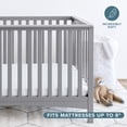 thumbnail image 2 of Bare Home 3 Pack Fitted Sheets - Premium 1800 Collection - Ultra Soft - Crib, Pink Slipper/Cloud Grey/White, 2 of 7