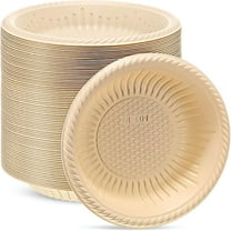 ACDANC 100 Count 4" Small Paper Plates Heavy Duty Round Paper Starch Disposable Plates Mini Party Plates Bulk for Dessert,Cake,Appetizer,Dinner (White)