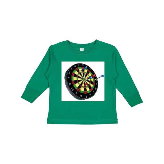 Inktastic Dart Board Boys or Girls Long Sleeve Toddler T-Shirt