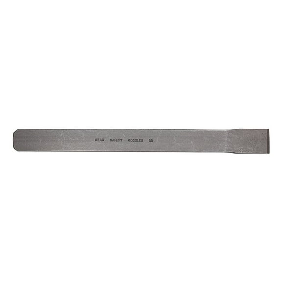 Mayhew 34502 Flat Utility Chisel, 1-1/8 in Tip, 12 in OAL, High-Carbon Molybdenum Steel Blade
