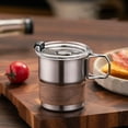 thumbnail image 3 of Glass&Bottle Cup 90 Oz Stainless Steel Travel Cup with Lid Sleeve Foldable Handle Leak Proof Portable Coffee Mug for Hiking Camping and Outdoor Use, 3 of 3