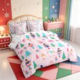 thumbnail image 2 of Manfei Xmas Winter Holiday 7-Piece Twin Bedding,Cartoon Animals Bedding Comforter Set,Xmas Reversible, 2 of 7
