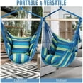 thumbnail image 2 of Hammock Chair Hanging Rope Swing with 2 Cushions  Anti-Slip Rings for Any Indoor or Outdoor Spaces, 2 of 8