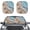Beach Starfish Print, variant on XYZCANDO Car Windshield Sun Shade with Patriotic Eagle Flag Theme, Car Shades for Front Windows, Two Piece Set for Trucks and Suv to Block Sun Heat