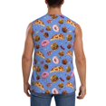 thumbnail image 4 of Balery Fastfoods Camisetas sin mangas para hombre, absorbe la humedad y protege contra el mal olor.-X-Large, 4 of 7