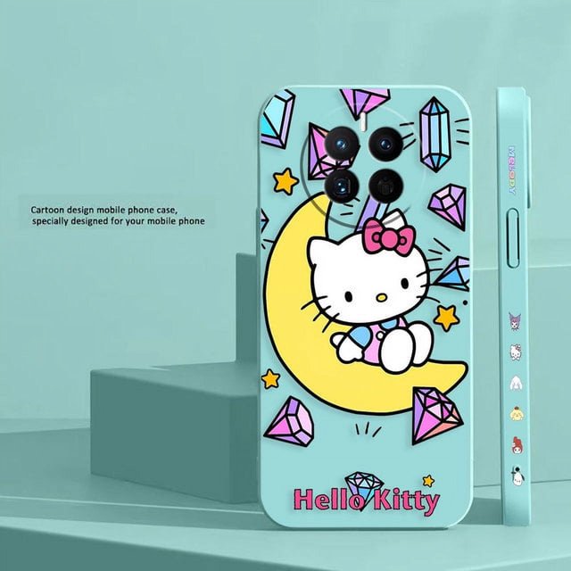 2024 Cute Hello K-Kitty Cartoon Cat Phone Case For Huawei MATE 10 20 20X 30 40 P20 P30 P40 P50 LITE PRO PLUS Case Funda Shell Capa Liuxinyi