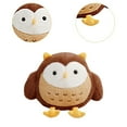 thumbnail image 6 of Vaveren Owl Stuffed Animal Owl Plush Toy Doll Nursery Companion Toy Owl Plush Pillow for brown, 6 of 8