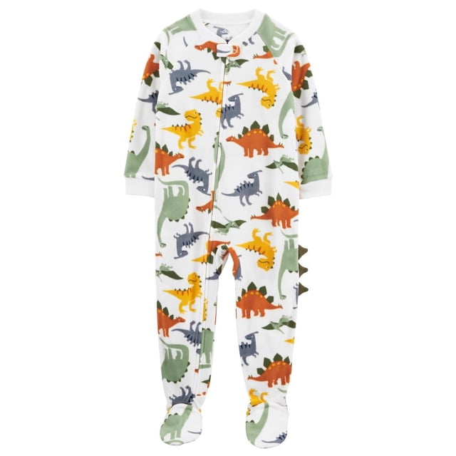 Mameluco Carter´s Child of Mine Blanco Estampado Dinosaurios 12M