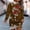 Brown, variant on BLTIBY Christmas Sweatshirts Dress for Women Trendy Oversized Xmas Printed Long Dresses Pullover Mini Dresses Blue XXL