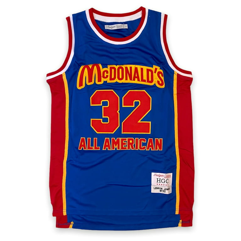 Lebron James Men's Headgear Classics McDonald's All American High School  Basketball Jersey (Large)