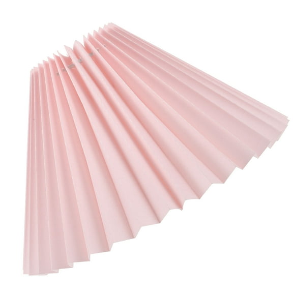 SWETRACE Pleated Lamp Shade Pink Iron 1Set 9.4X9.4X5.5In