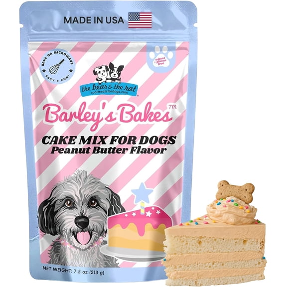 The Bear & The Rat Peanut Butter Cake Treats for Dogs