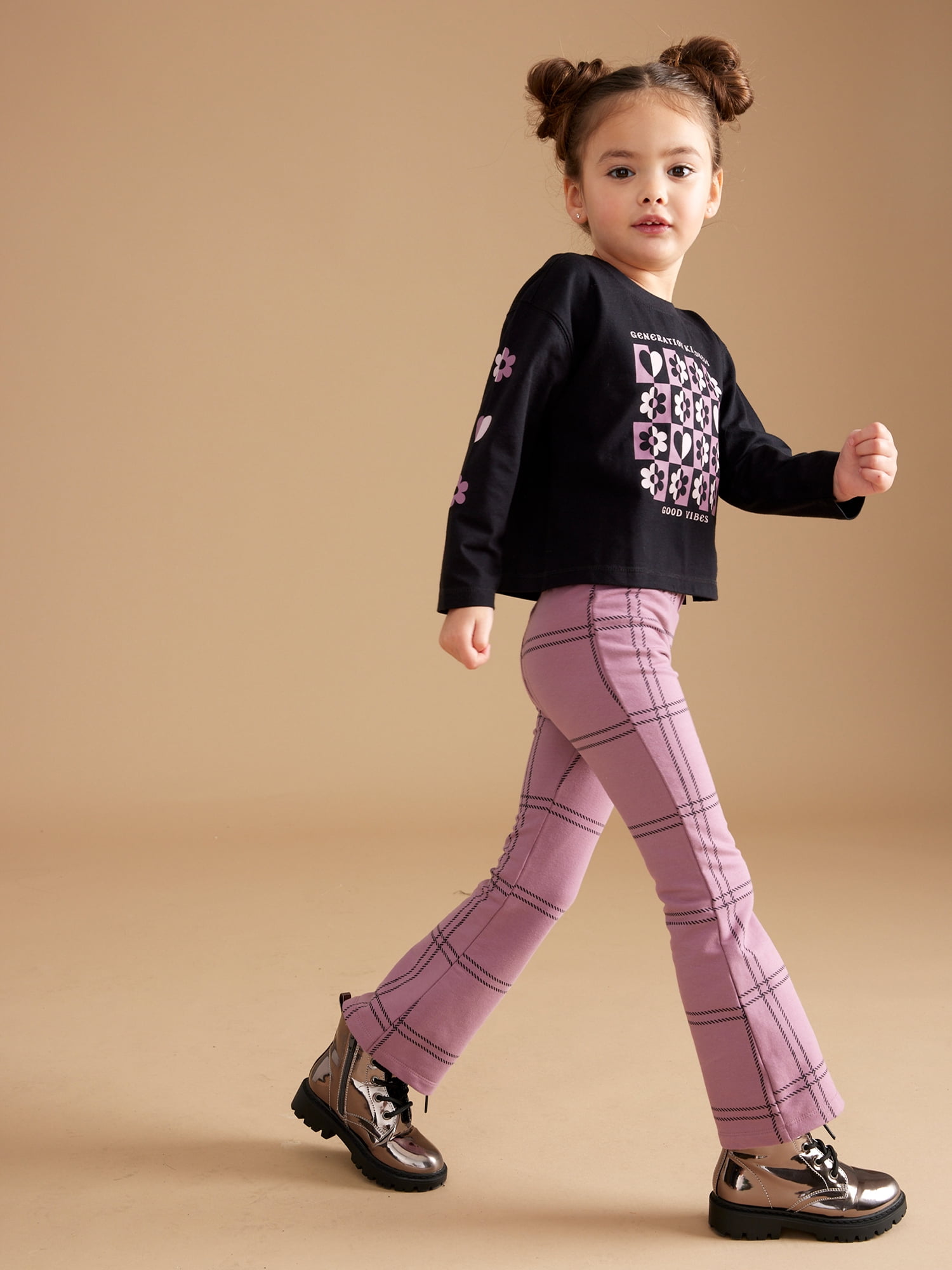 Little Star Organic Kids Girls' Mix and Match Outfit Set, 6-Piece Set, Sizes 12M-10
