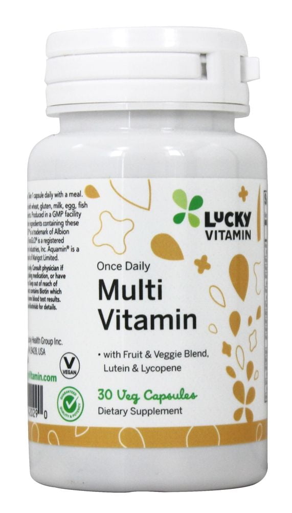 LuckyVitamin Once Daily Multi Vitamin 30 Veg Capsules Walmart Canada