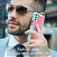 thumbnail image 7 of SaniMore for Samsung Galaxy A52 5G 6.5" 2021 Case with Hidden Bracket Rugged Heavy Duty Protective [Hard PC Back + Silicone Bumper] Shokcproof Anti-drop Tri-layer Hybird Shell, Rosegold, 7 of 7