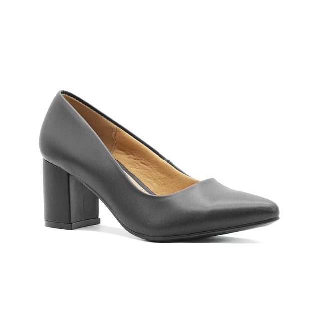 Zapatilla Mujer Oficina Super Comodas Elegantes Color Negro negro 23.5