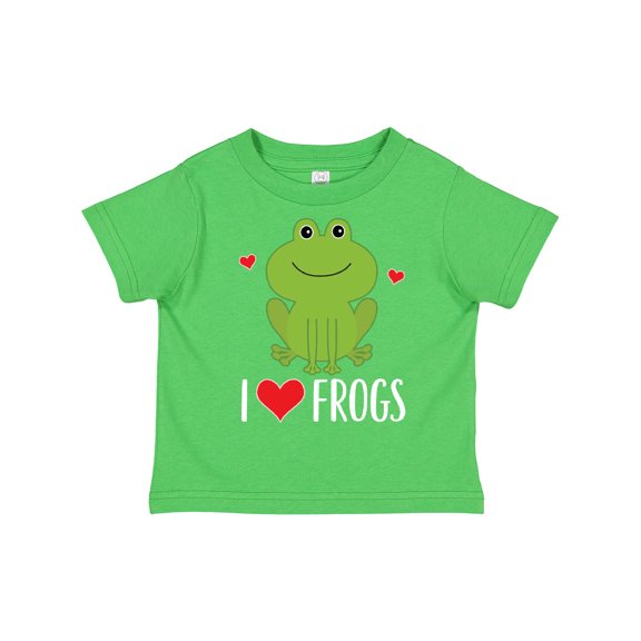 Inktastic I Love Frogs Boys or Girls Toddler T-Shirt