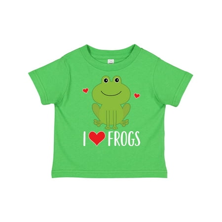 

Inktastic I Love Frogs Gift Toddler Boy or Toddler Girl T-Shirt