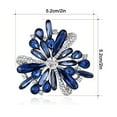 thumbnail image 3 of HomeKingdee Christmas Rhinestone Floral Bear Brooch - Fashionable and Lovely Holiday Accessory for Christmas Gift, Party Wear, and All Ages, 3 of 4