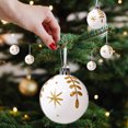 thumbnail image 3 of 6 piezas de adornos de bolas de Navidad, adornos para árboles de Navidad, adornos colgantes de bolas de Navidad irrompibles para fiestas, decoración de fiestas, adornos para árboles y eventos, 6 cm, 3 of 5